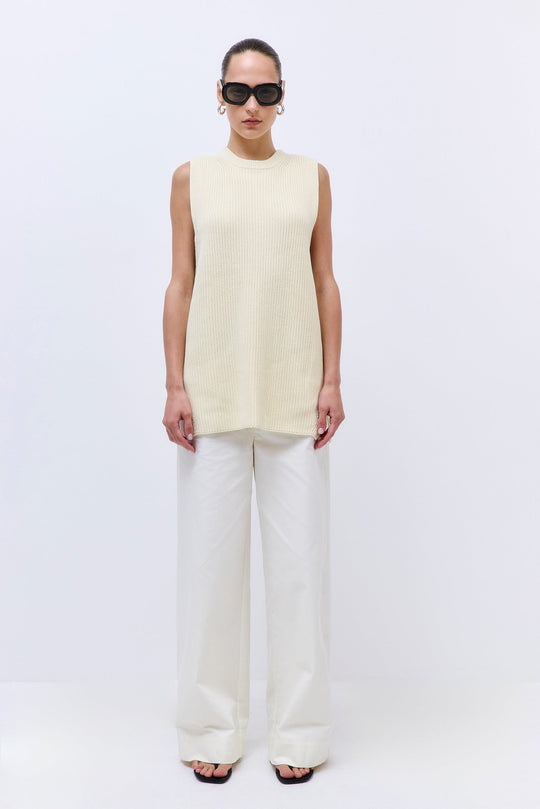 Oversized Crewneck Vest - Dé Rococo