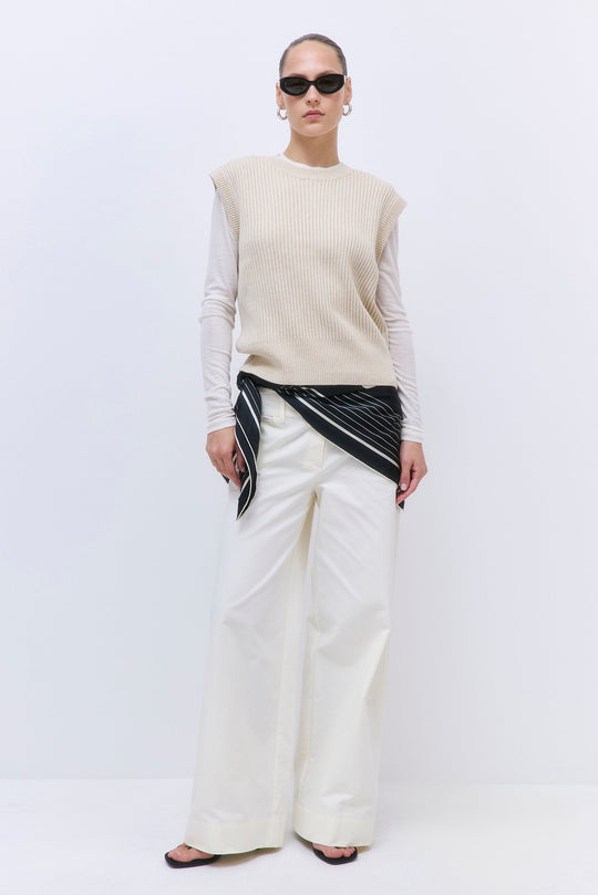 Boxy Crewneck Vest - Dé Rococo