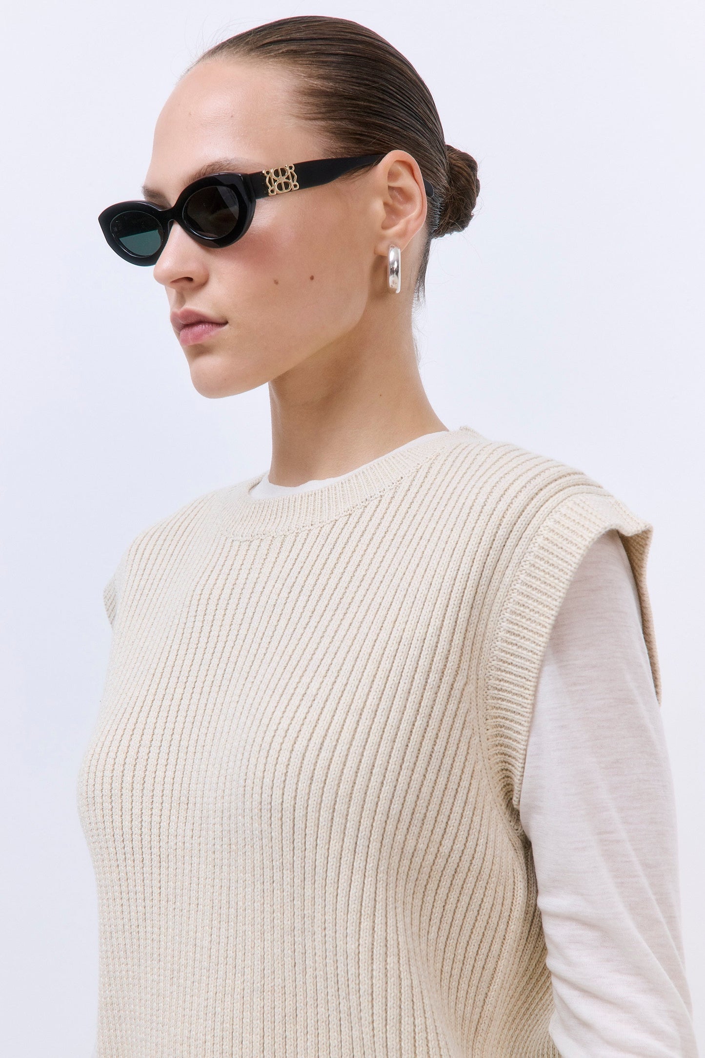 Boxy Crewneck Vest - Dé Rococo
