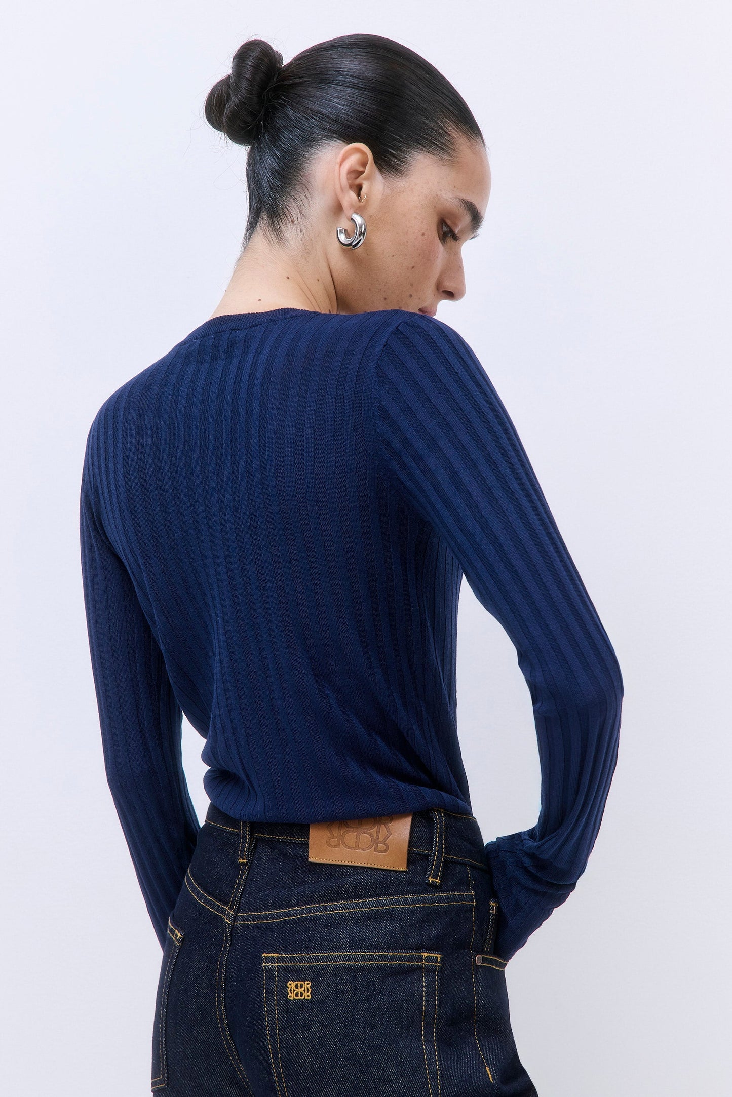 Wide Rib Crew Neck