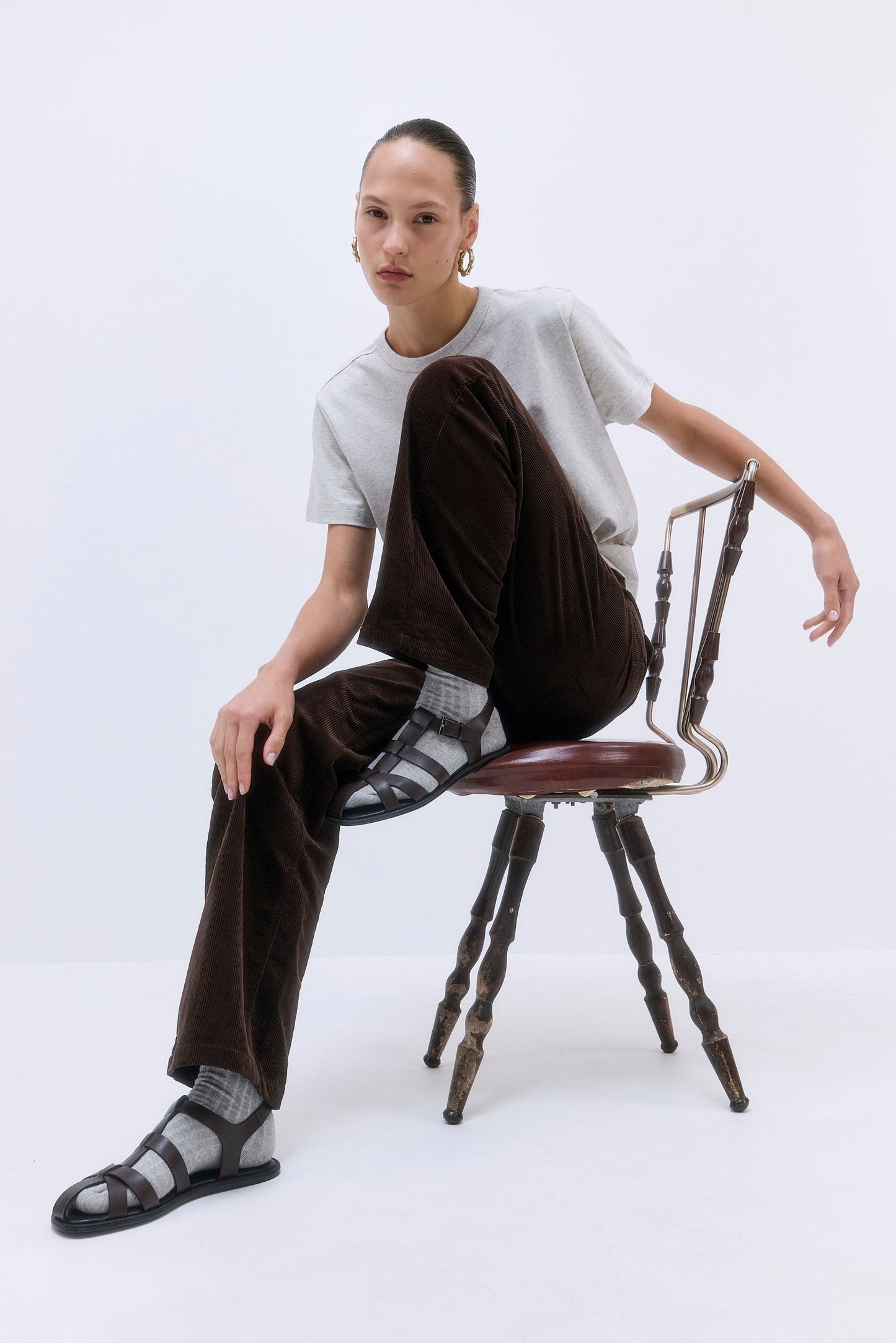 Cozy Ribbed Crew Socks - Dé Rococo