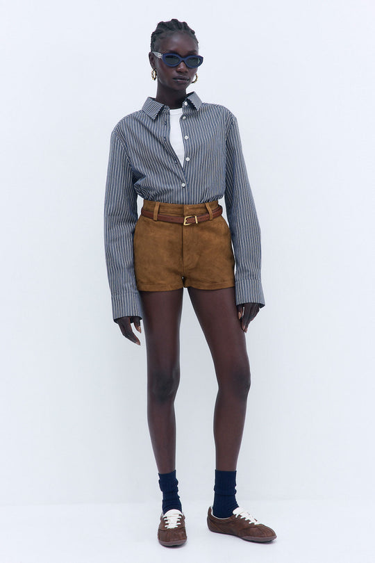 Suede Shorts