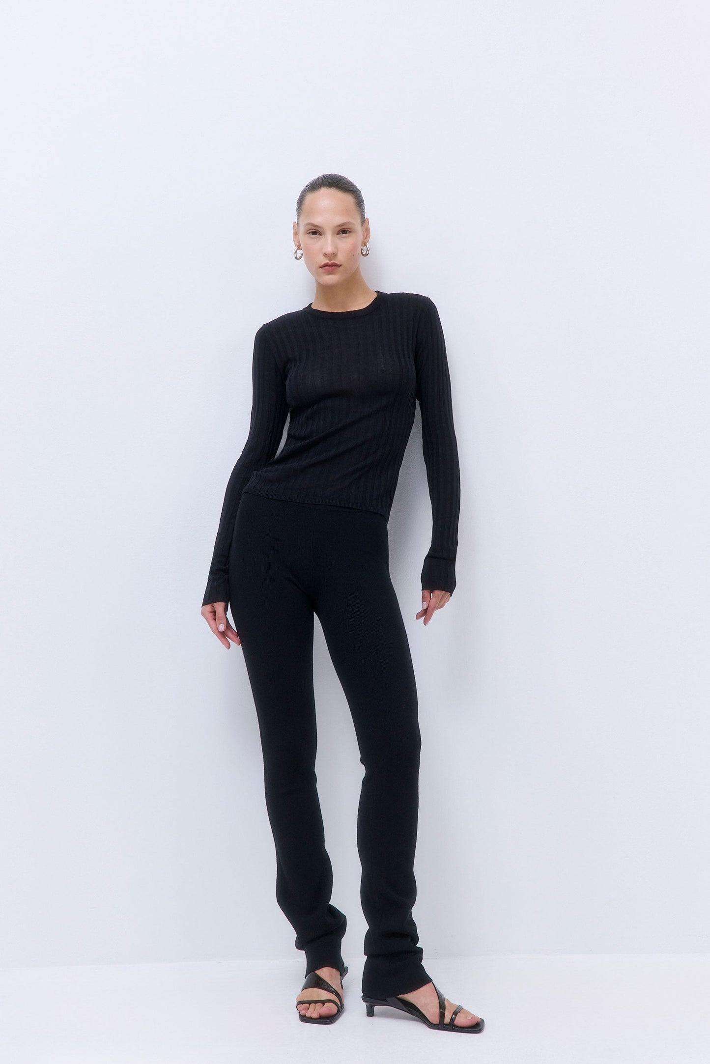 Wide Rib Crew Neck