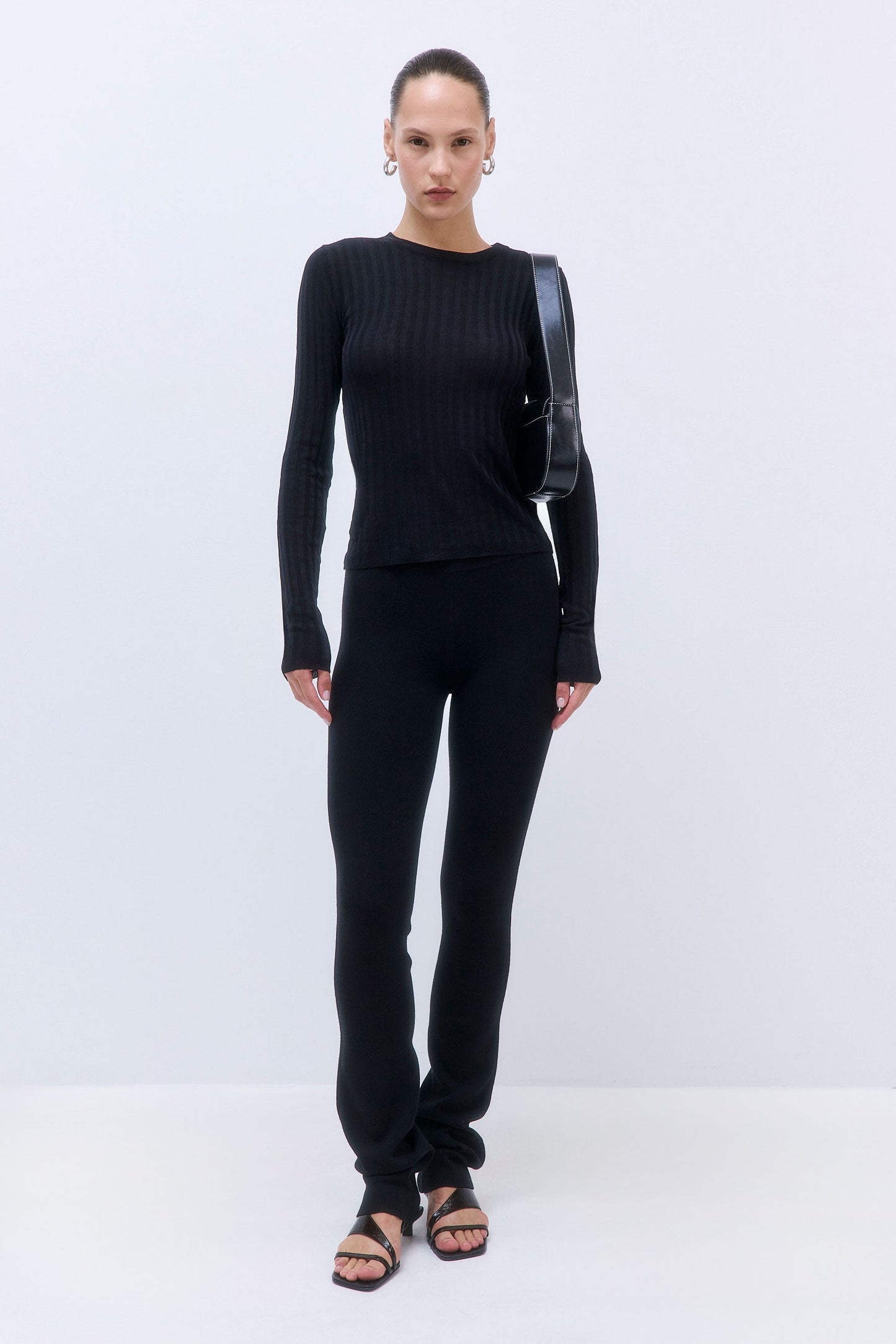 Wide Rib Crew Neck