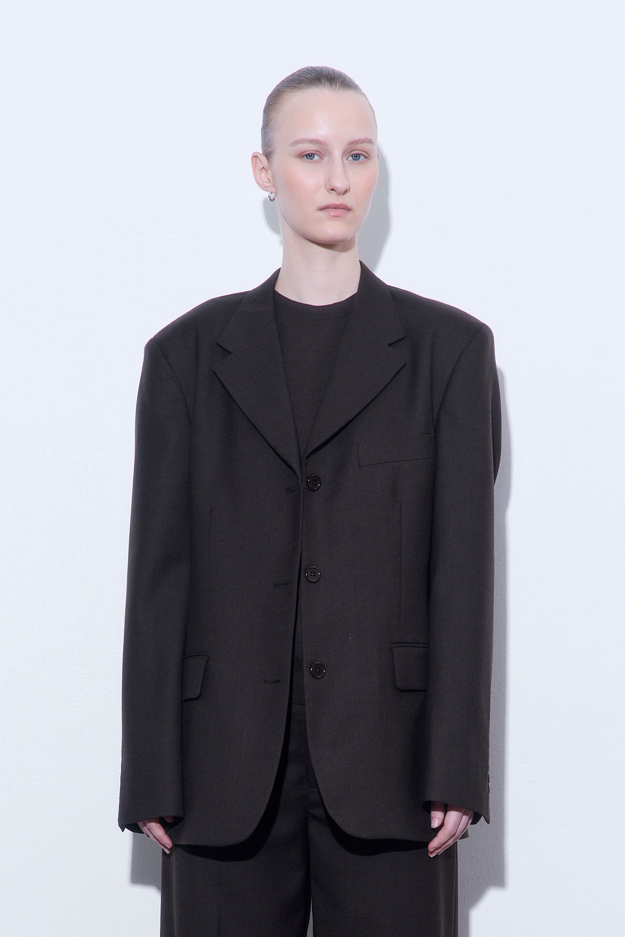 Tailored Oversized Wool Blazer