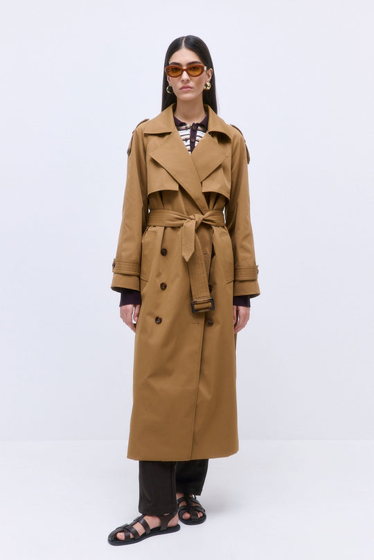 Oversized Double Breasted Trench Coat - Dé Rococo