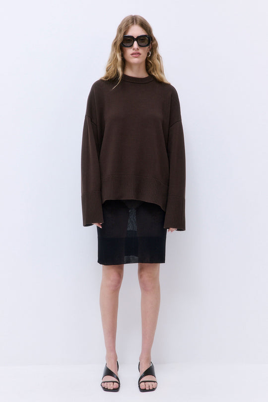 Oversized Crew Neck Jumper - Dé Rococo