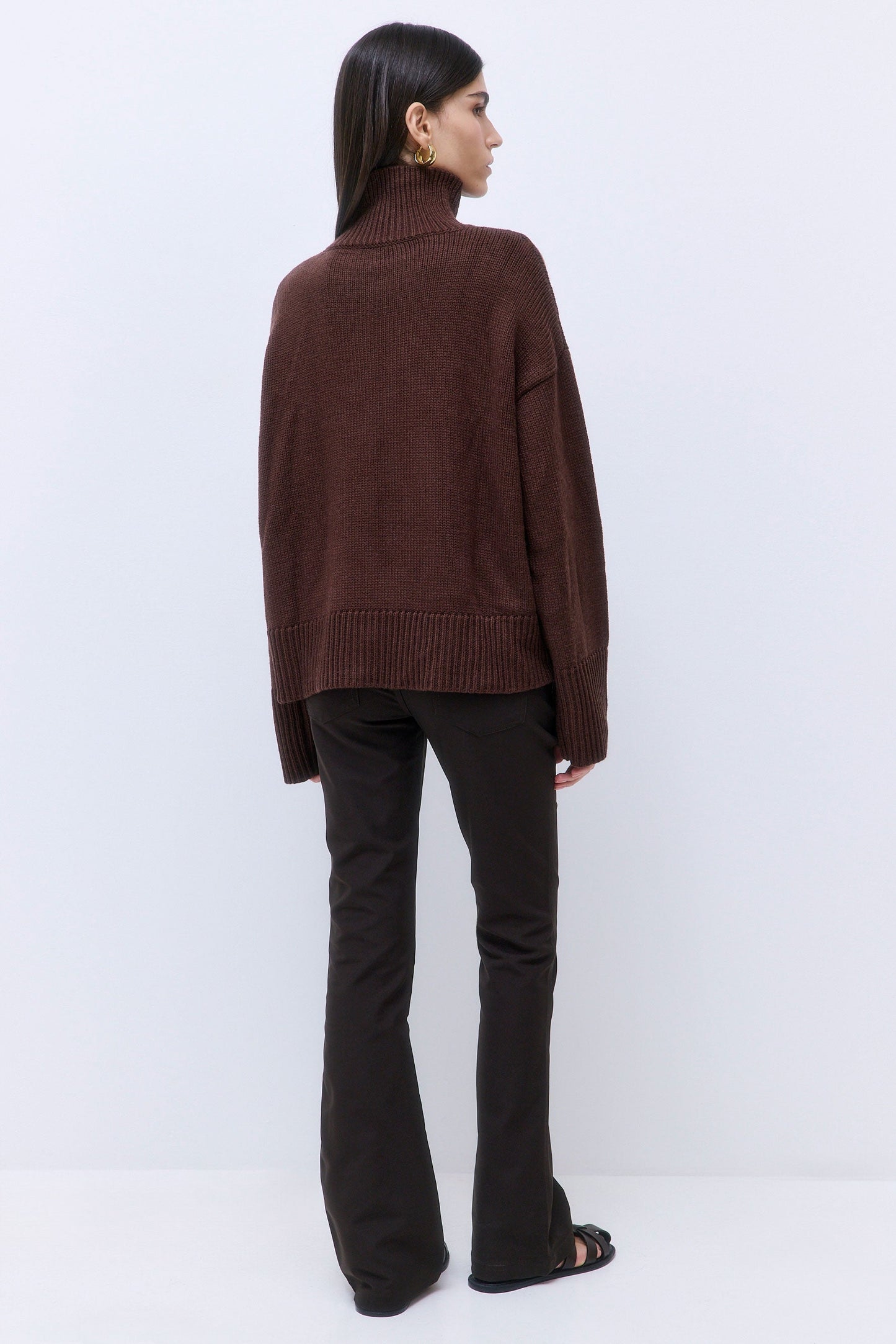 Turtleneck Intarsia Jumper - Dé Rococo