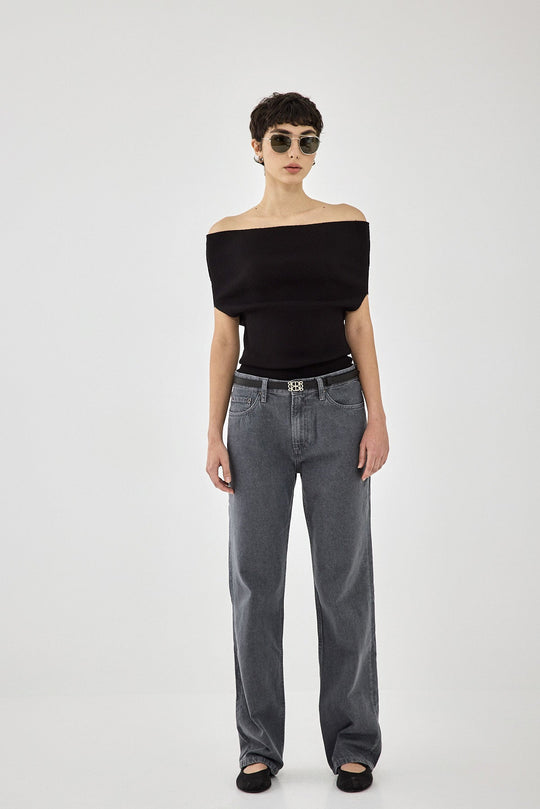 Sleeveless Tight Ribbed Folded Top - Dé Rococo