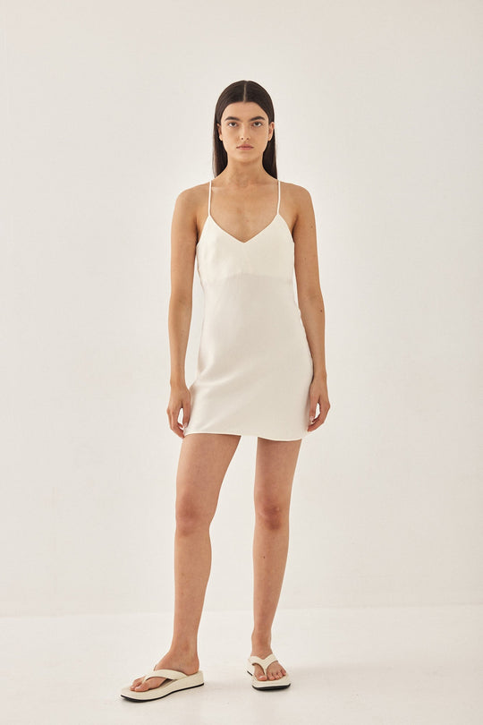 Satin Slip Mini Dress - Dé Rococo