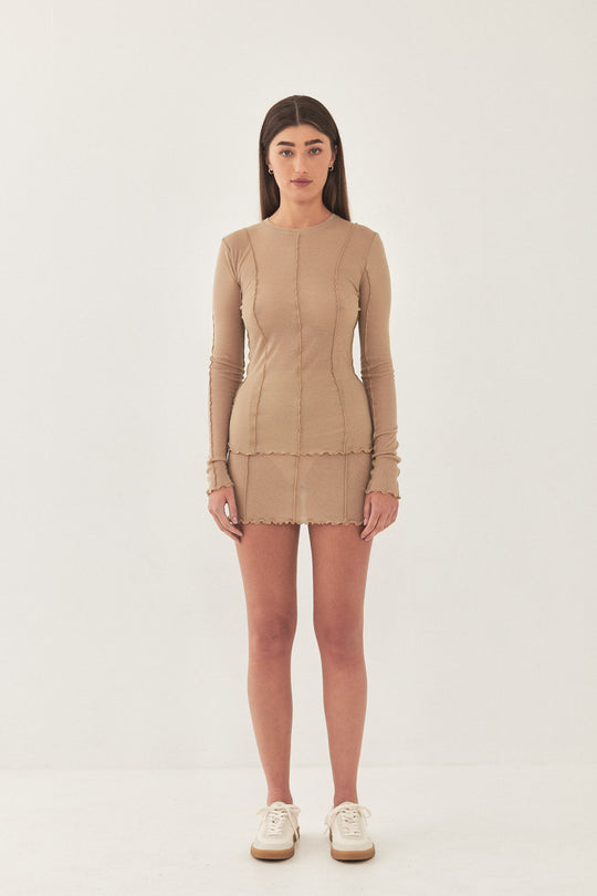 Long Sleeve Soft Curling Sheer Shirt - Dé Rococo