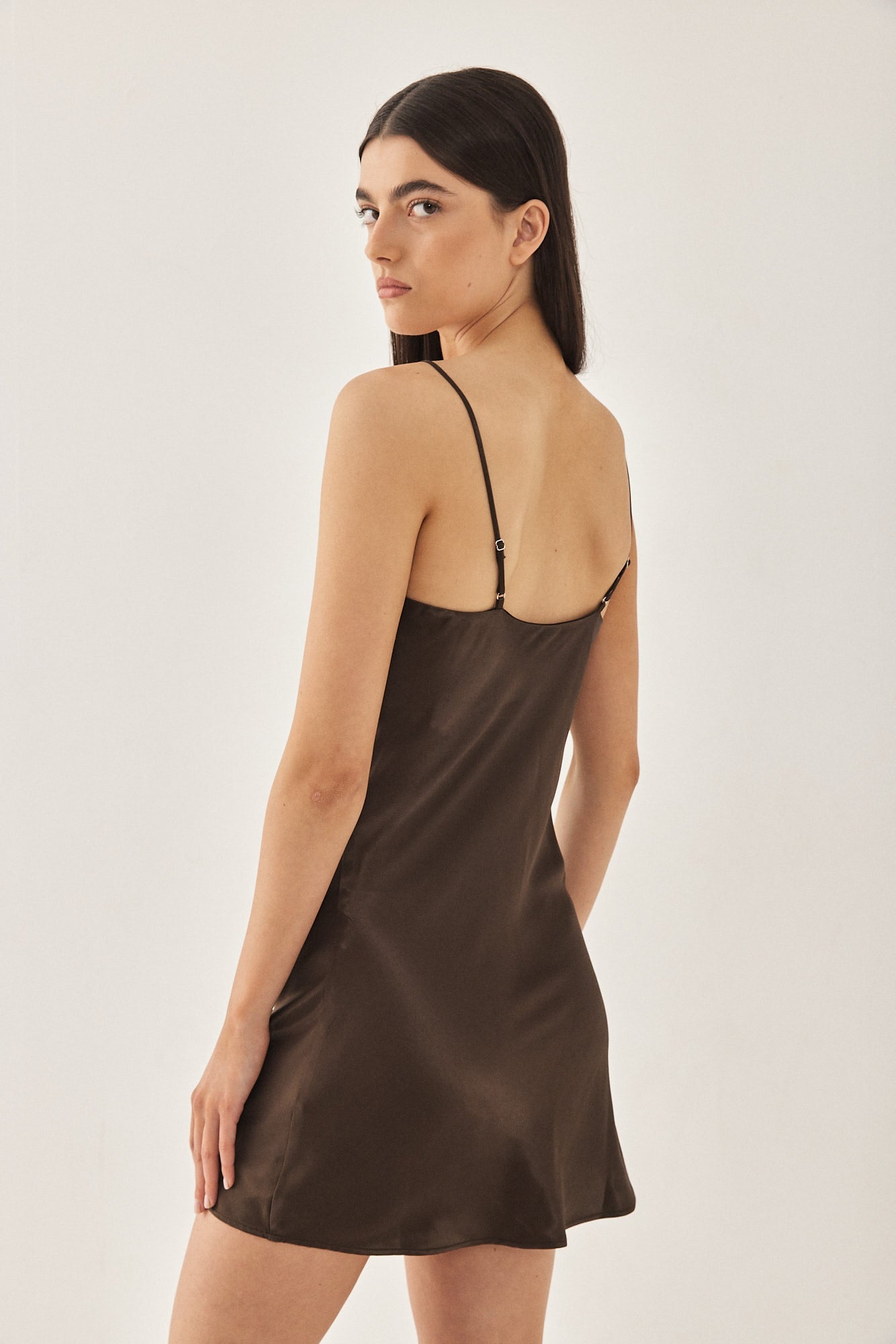 Satin Slip Mini Dress - Dé Rococo
