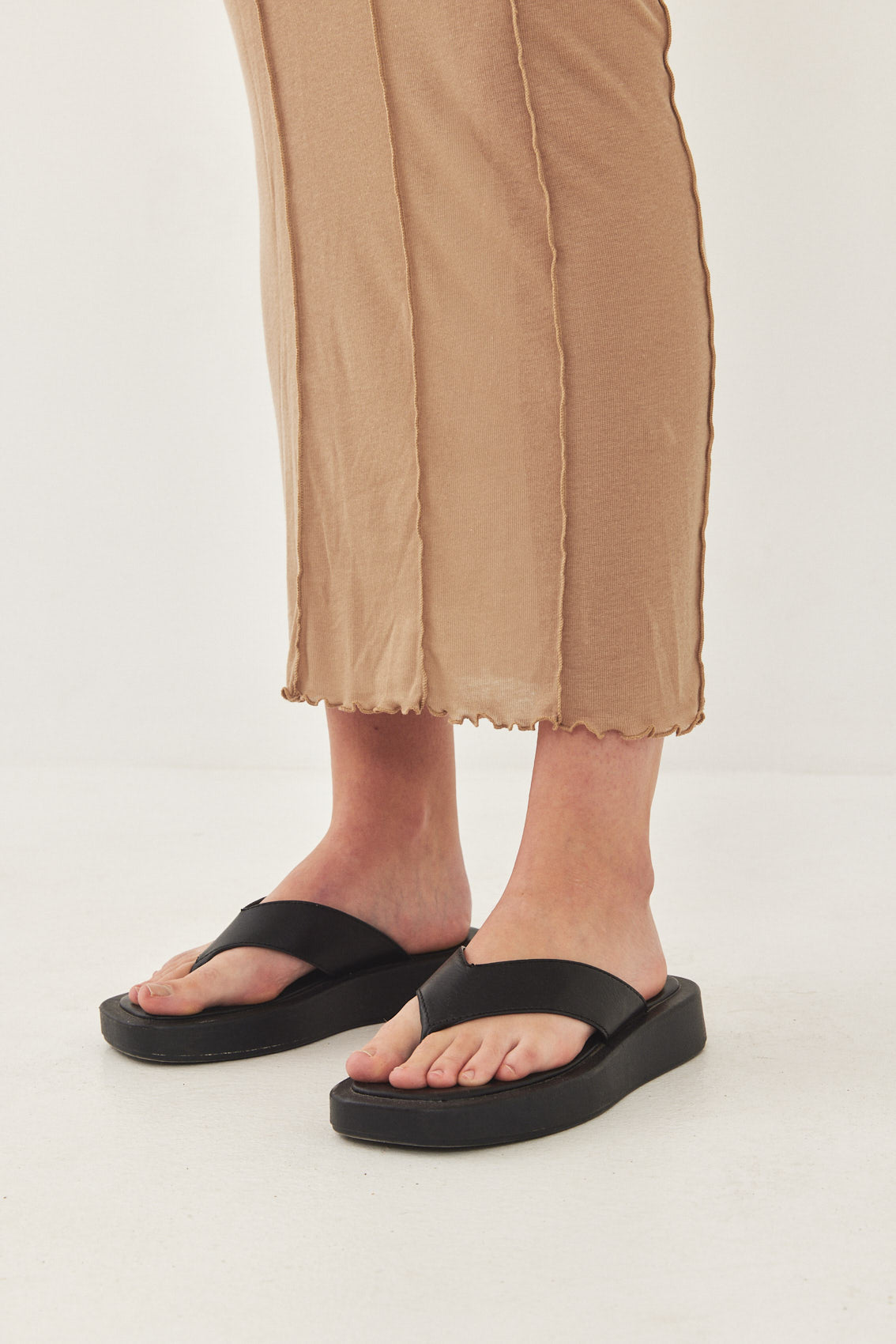 Long Sleeve Maxi Soft Curling Sheer Dress - Dé Rococo