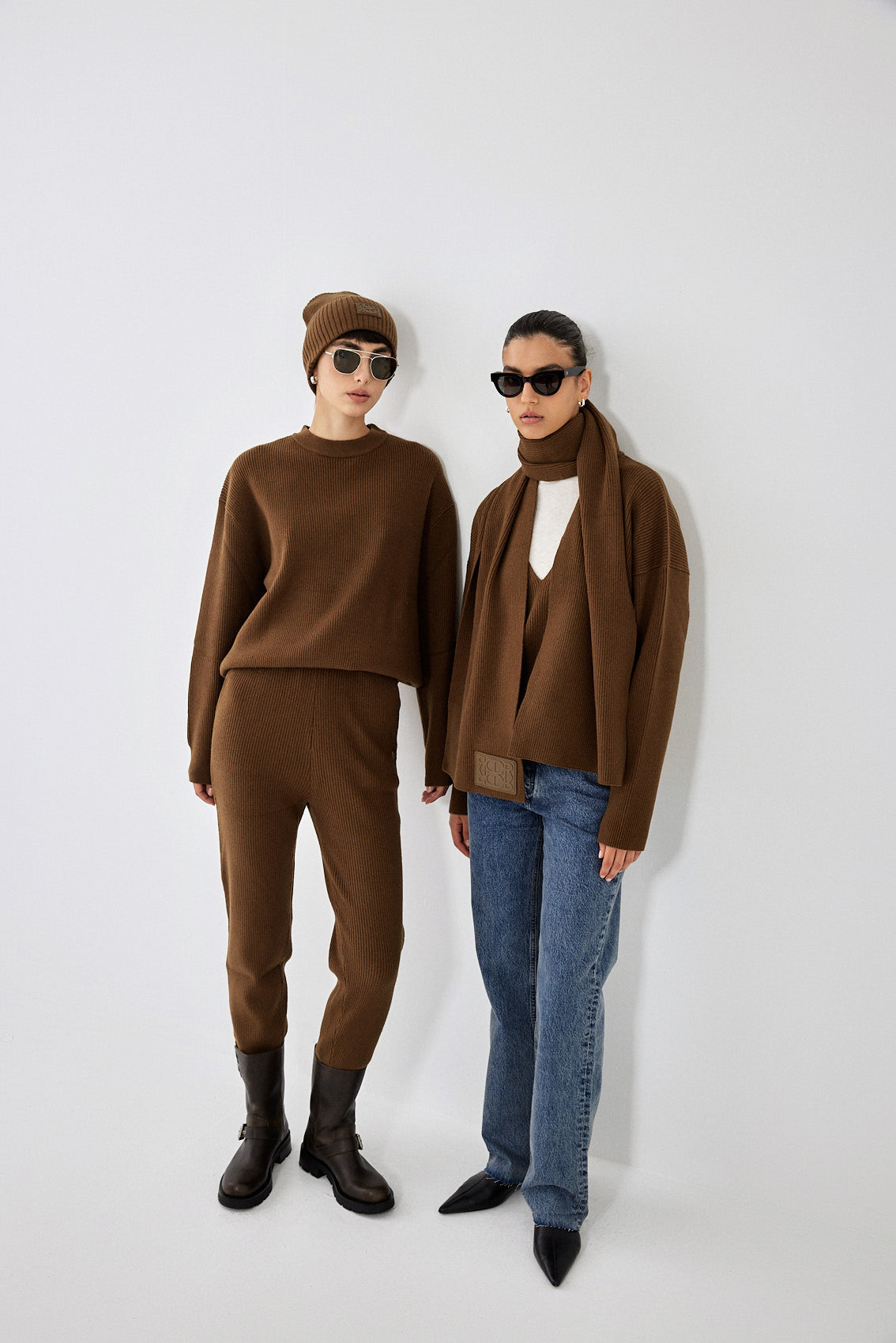 Knitted Ribbed Jogger - Dé Rococo