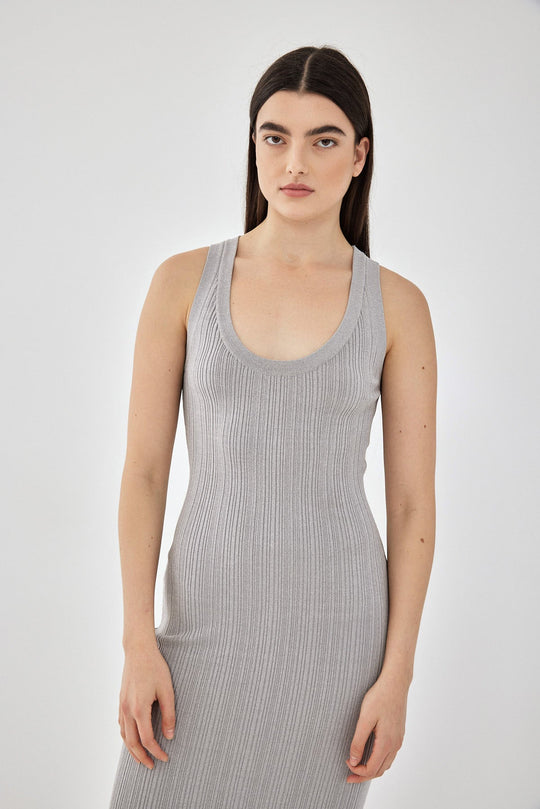Ribbed Tight Knit Dress - Dé Rococo