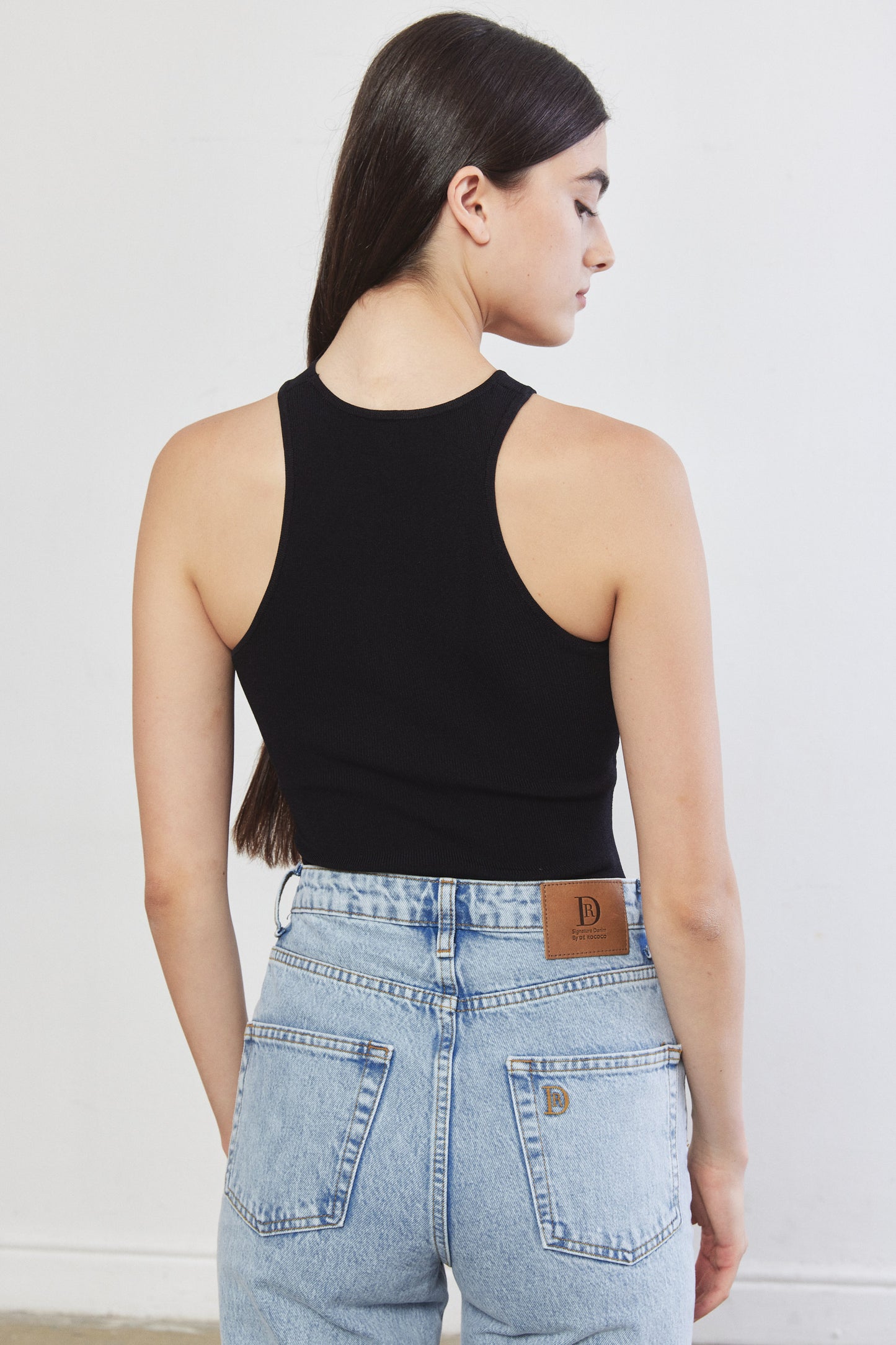 Tight Ribbed Asymmetrical Top - Dé Rococo
