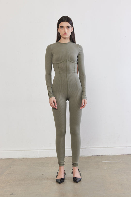 Ribbed Flat-Lock Leggings - Dé Rococo