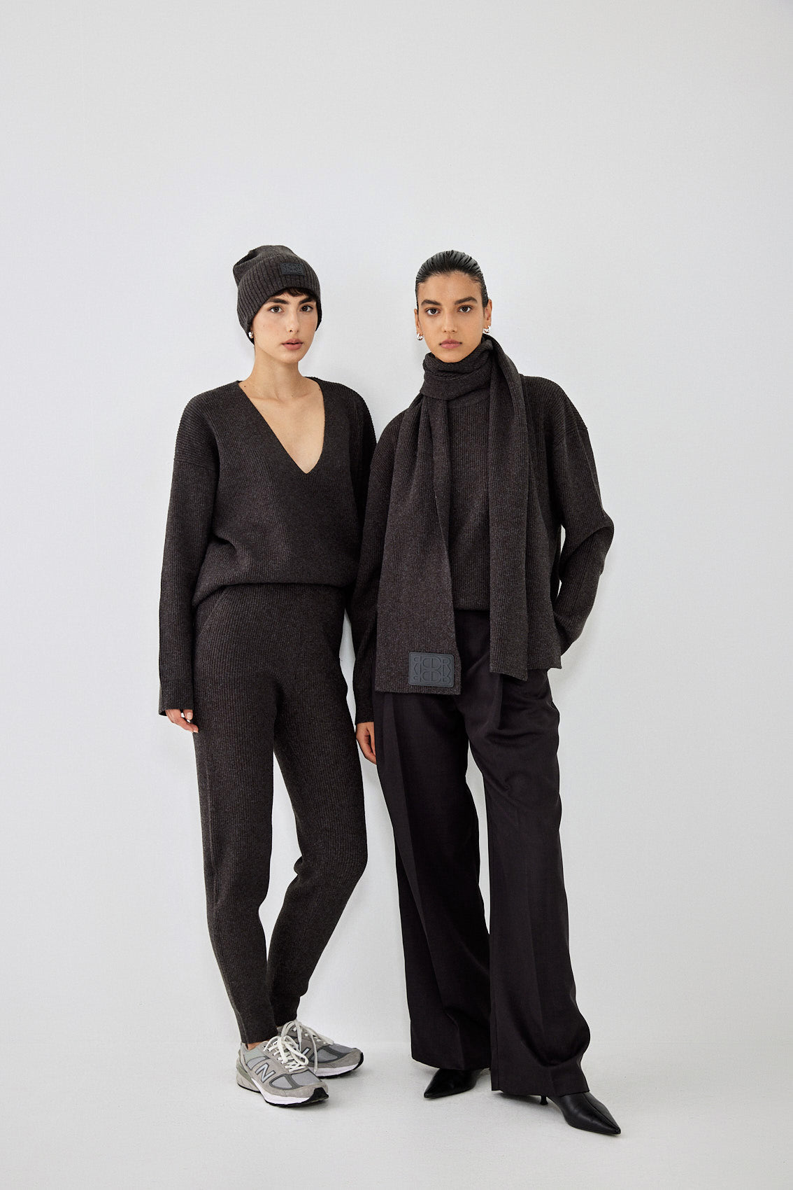 Knitted Ribbed Jogger - Dé Rococo