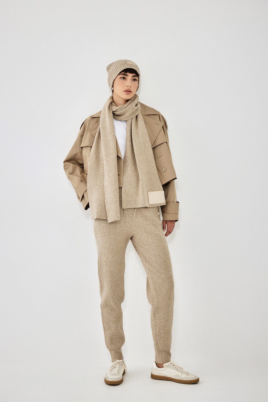 Knitted Ribbed Jogger - Dé Rococo