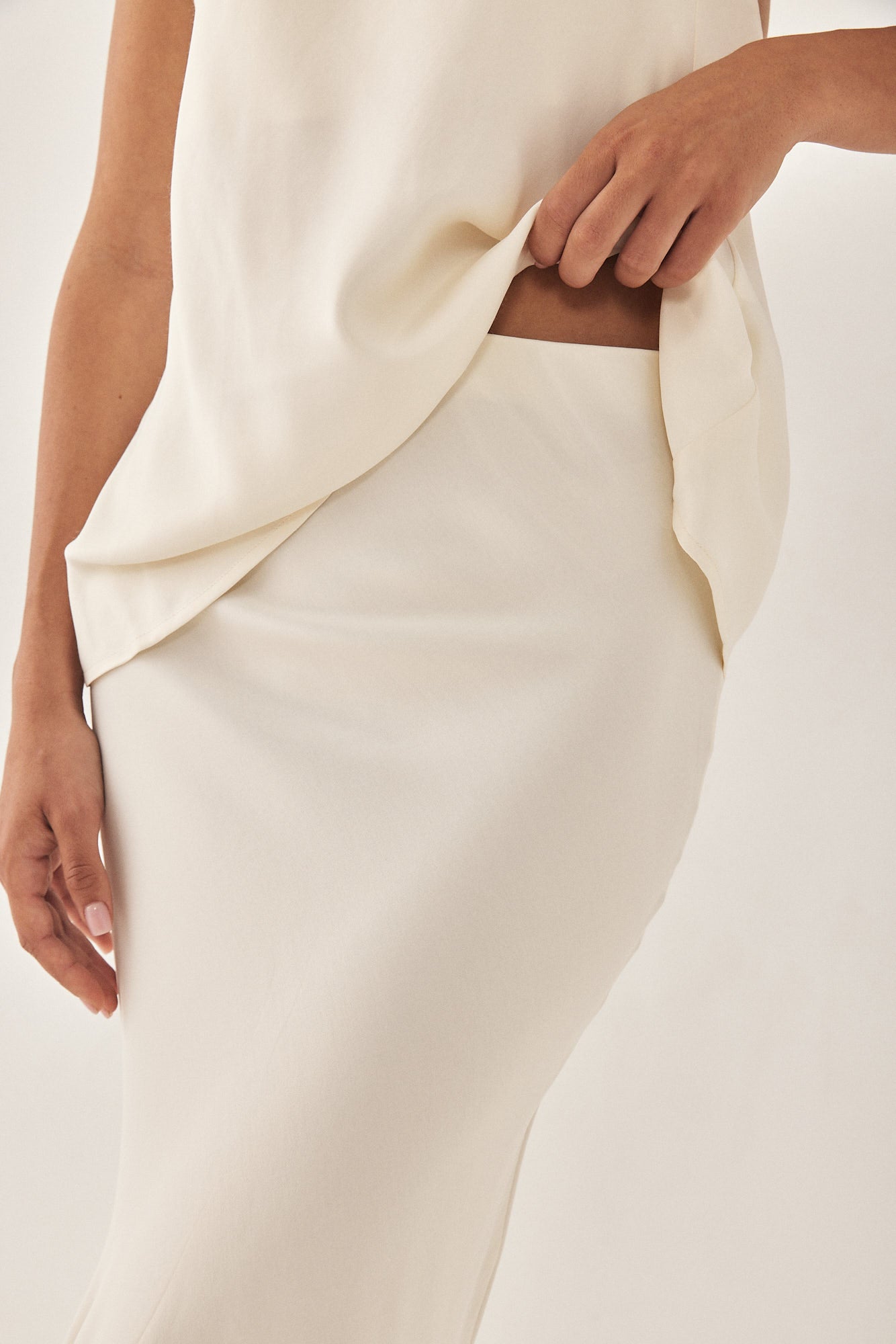 Satin Slip Skirt - Dé Rococo