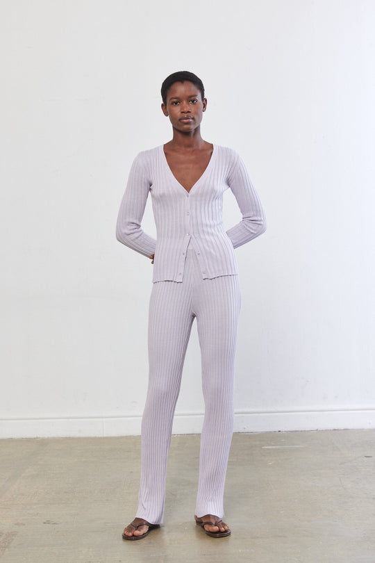 Knitted Straight Pants - Dé Rococo