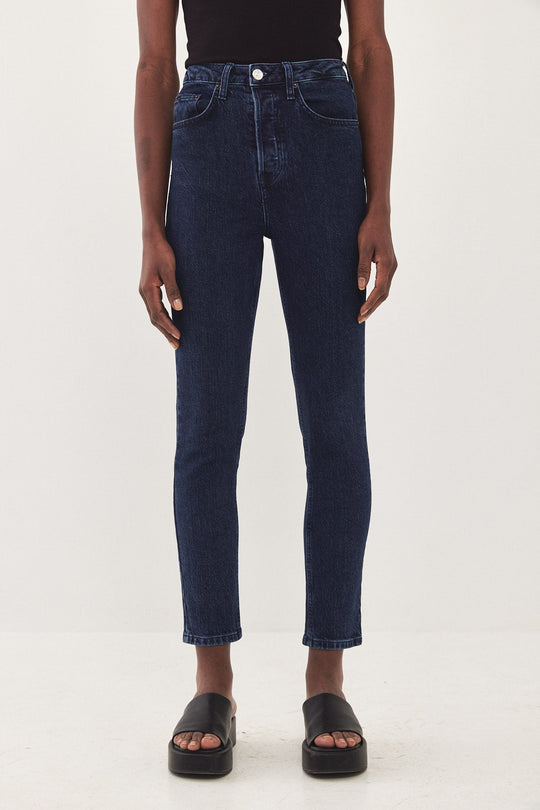 No.4 High Waist Slim Cropped Denim - Dé Rococo