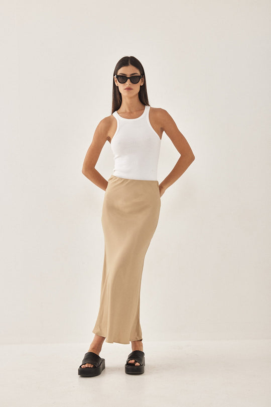 Satin Slip Skirt - Dé Rococo