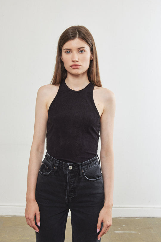 Terry Towel Halter Top - Dé Rococo