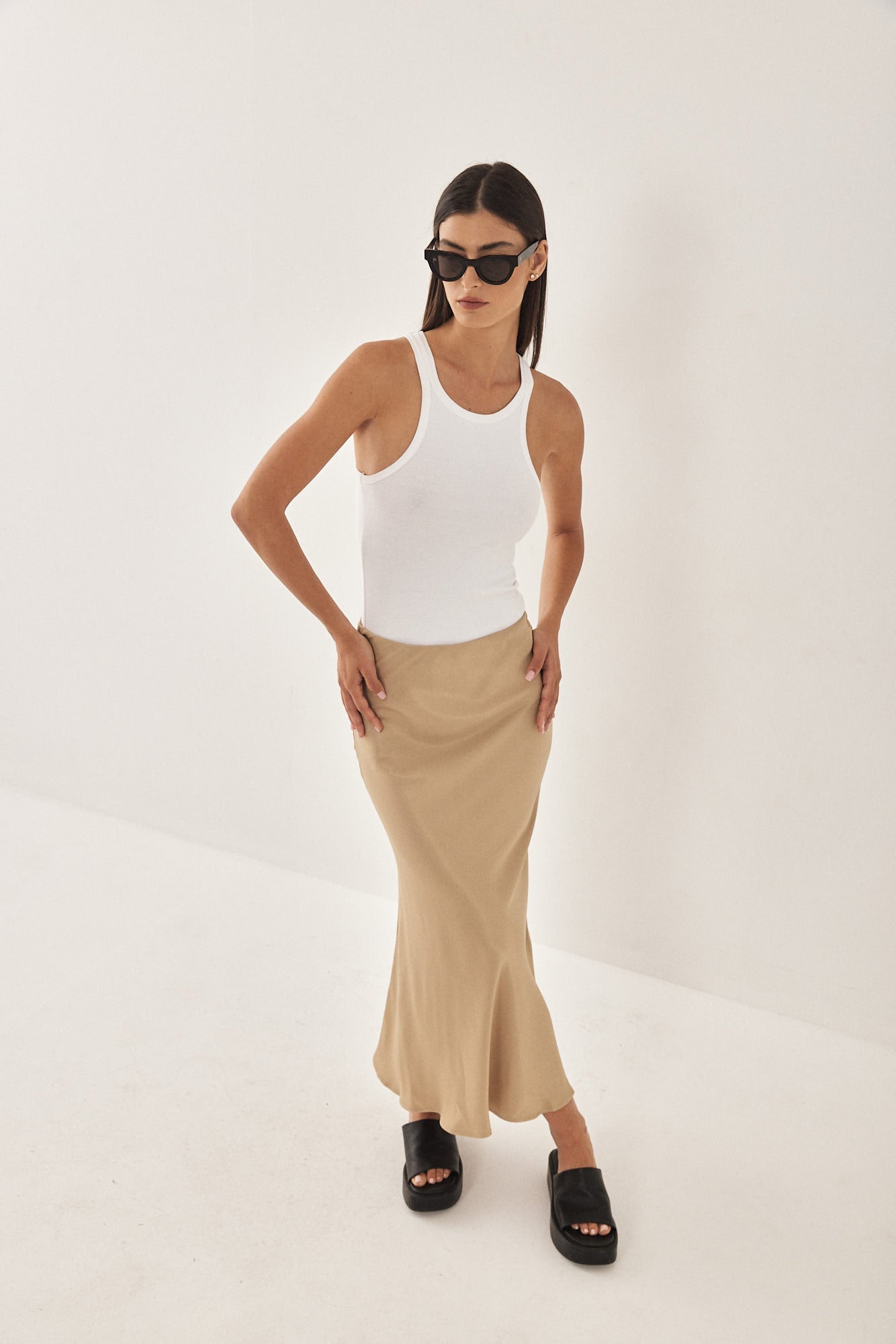 Satin Slip Skirt - Dé Rococo