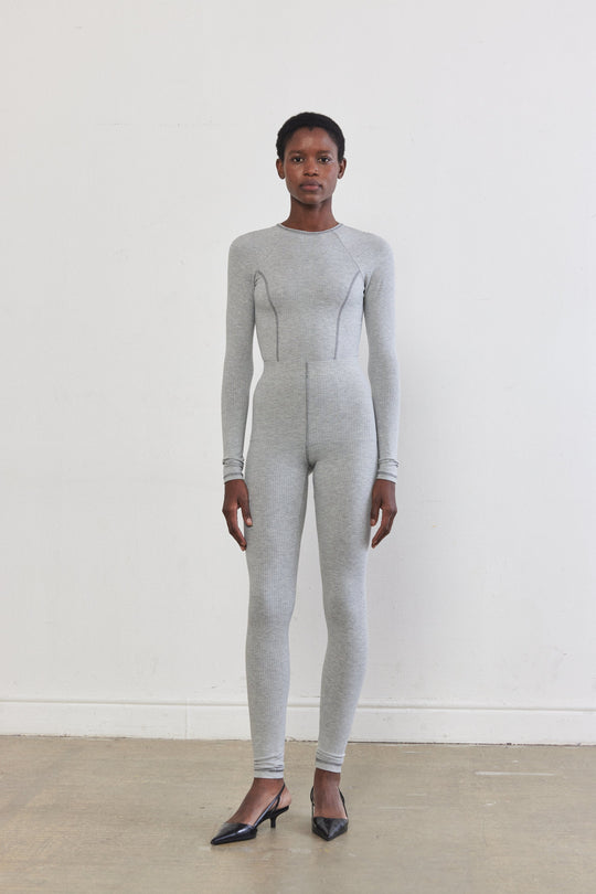 Ribbed Flat-Lock Leggings - Dé Rococo