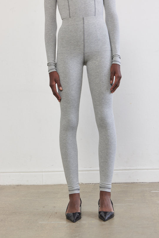 Ribbed Flat-Lock Leggings - Dé Rococo
