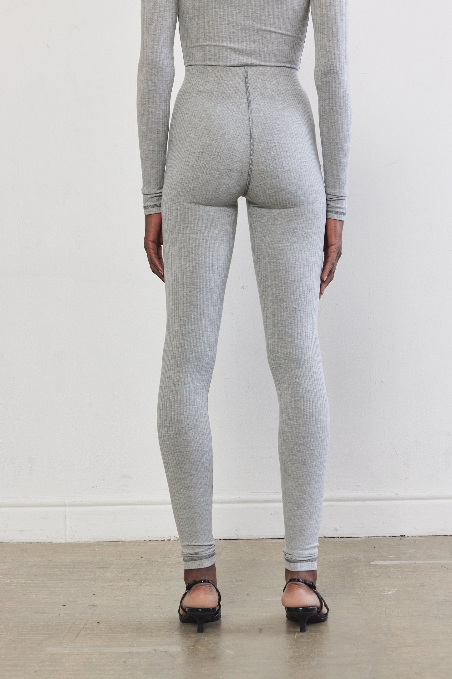 Ribbed Flat-Lock Leggings - Dé Rococo