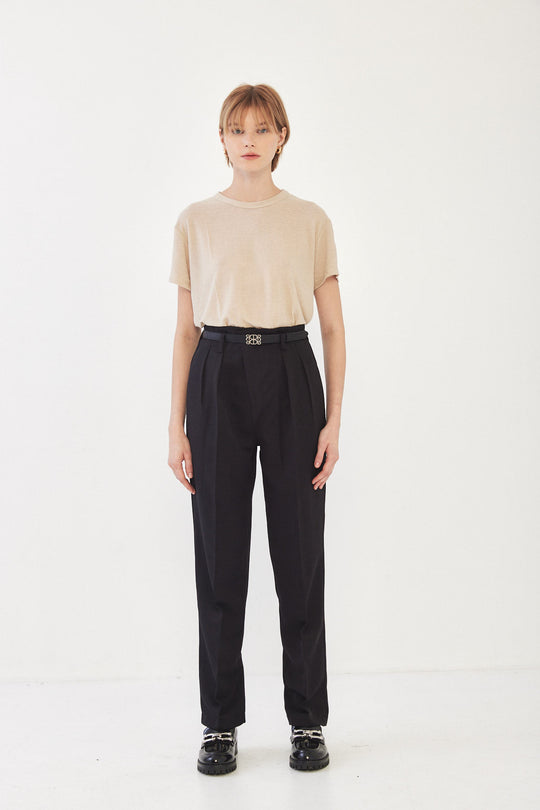 Tapered Pleat Daddy Pants
