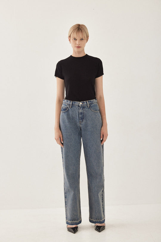 Knitted Crewneck T Shirt - Dé Rococo