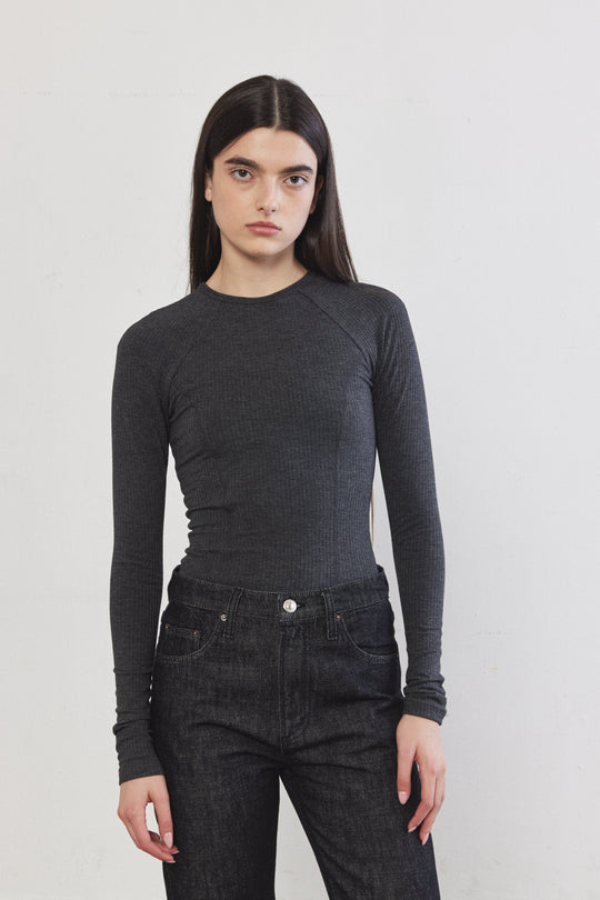 Princess Cut Flat-Lock Ribbed Top - Dé Rococo