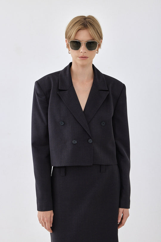 Cropped Daddy Blazer - Dé Rococo