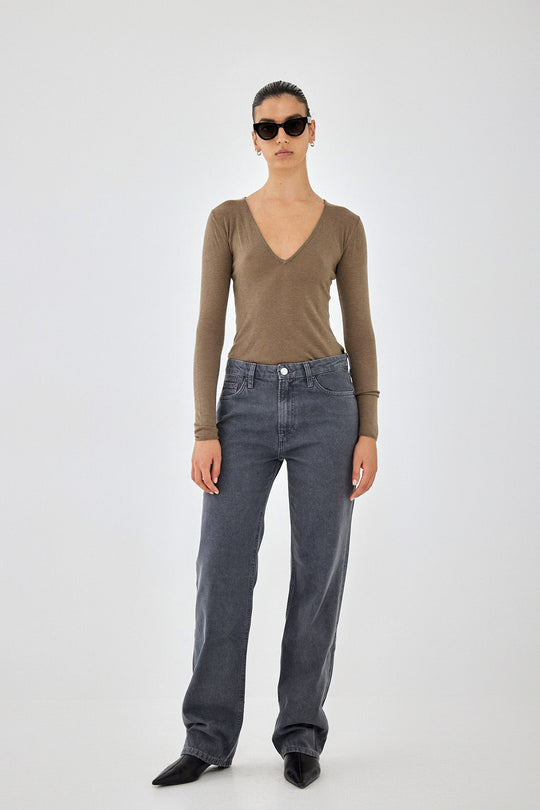 No.10| Low Rise Full Length Denim - Dé Rococo