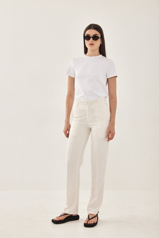 Mid Rise Slim Daddy Pants - Dé Rococo