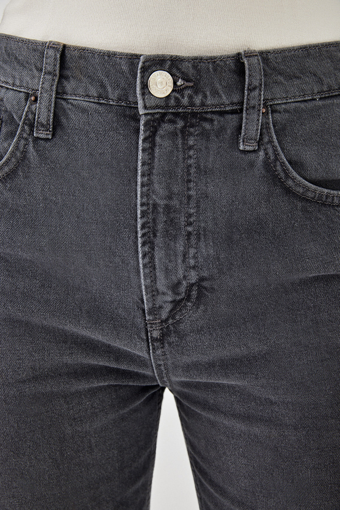 No.9| High Waist Straight Cropped Denim - Dé Rococo