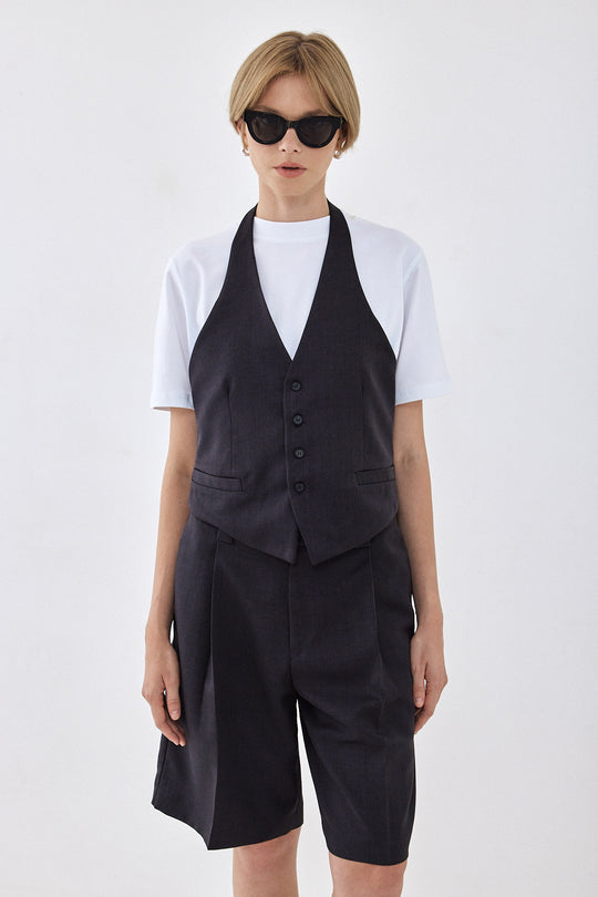 Open Back Daddy Vest - Dé Rococo