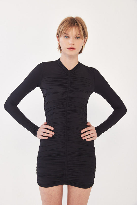 Gathered Mini Dress - Dé Rococo