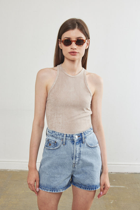 Terry Towel Halter Top - Dé Rococo