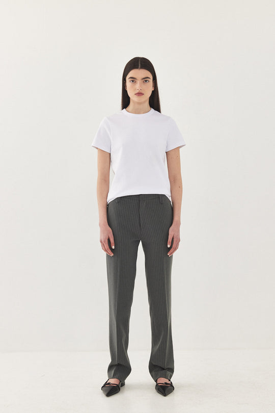 Mid Rise Slim Daddy Pants - Dé Rococo