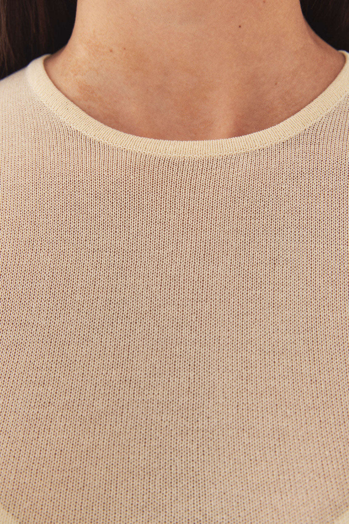 Sheer Knitted T Shirt - Dé Rococo