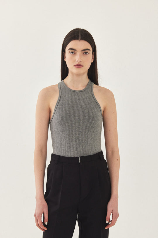 Open Back Ribbed Bodysuit - Dé Rococo