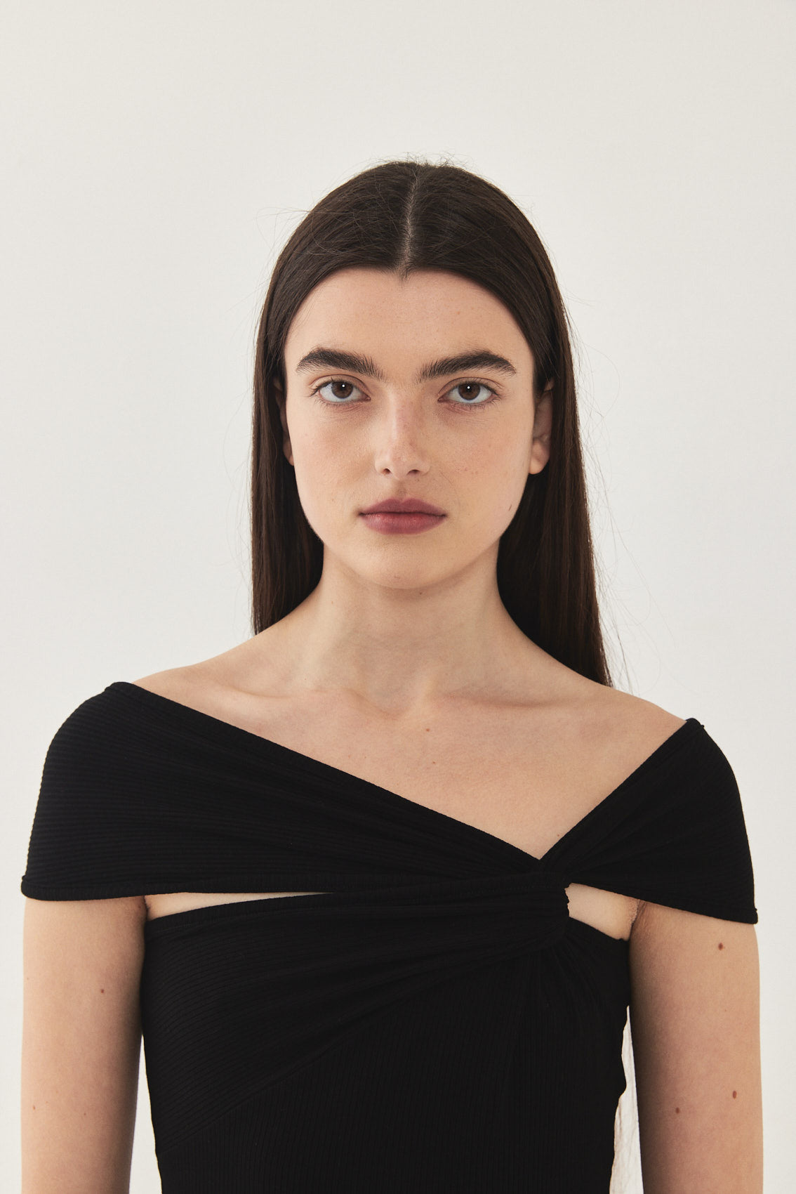 Off Shoulder Ribbed Tank Top - Dé Rococo
