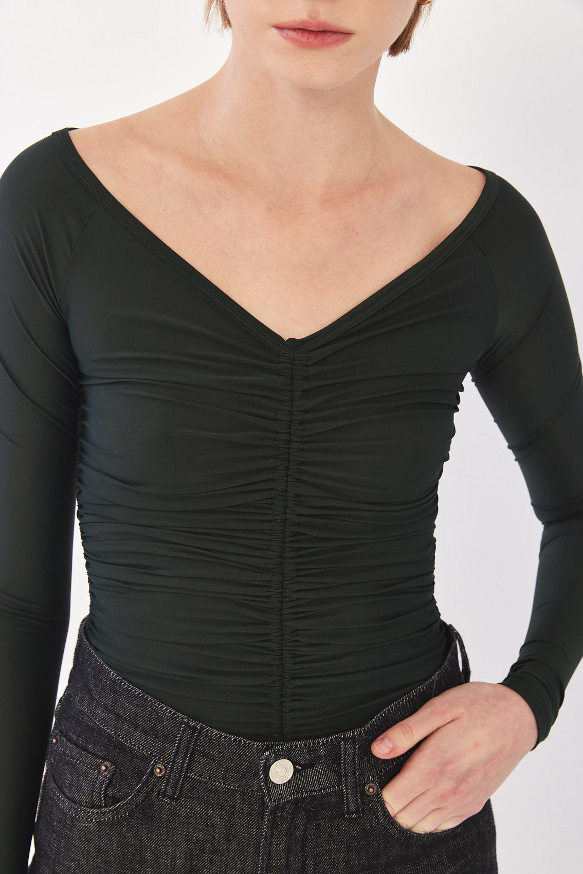 Off Shoulder Gathered Top - Dé Rococo