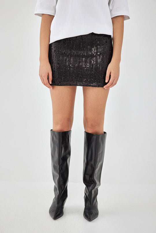 Sequined Mini Skirt - Dé Rococo