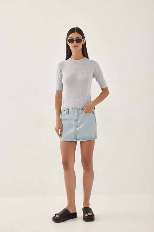 Knitted Mid Sleeve T Shirt - Dé Rococo