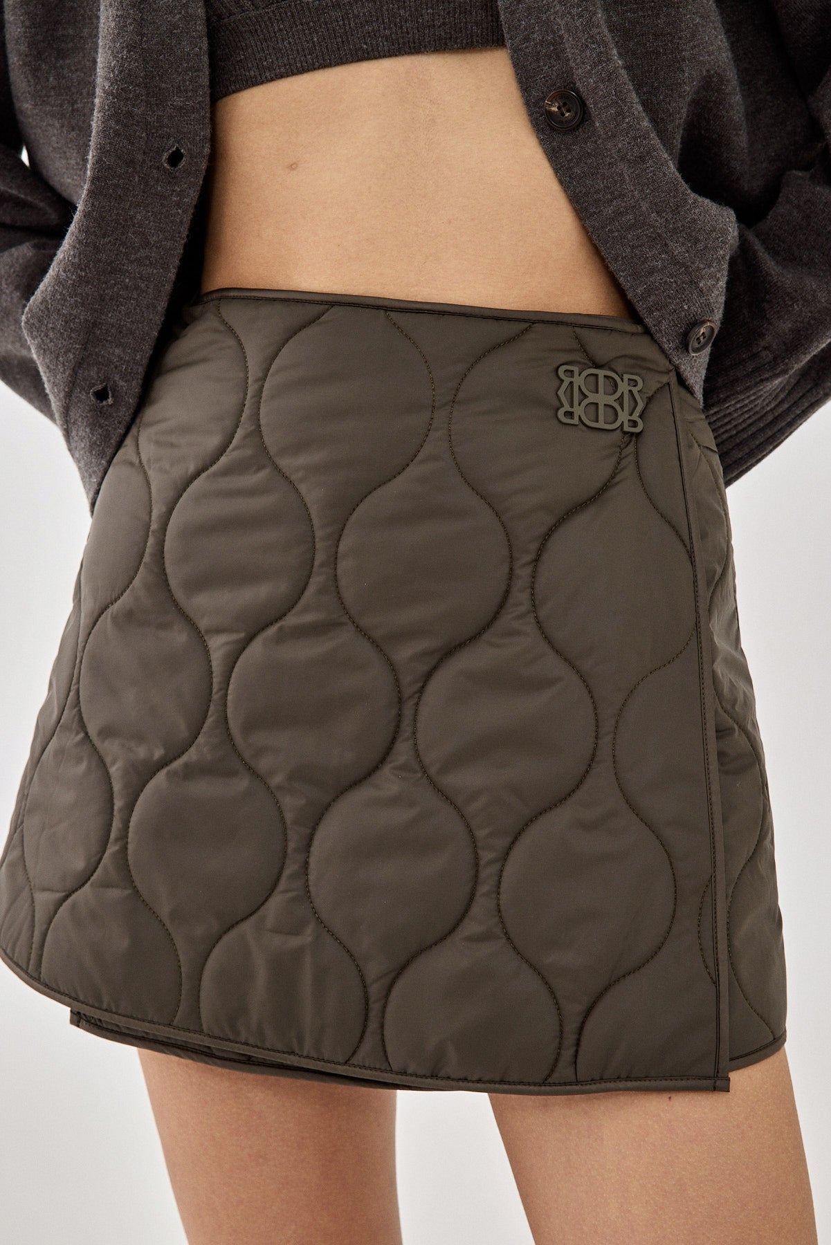 Quilted Mini Skirt - Dé Rococo